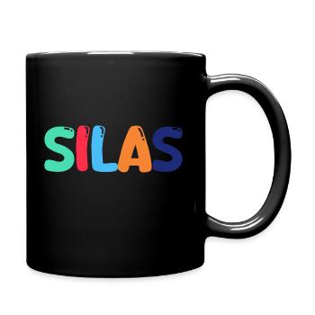 Name - Silas - Tasse einfarbig - Schwarz - Rechts