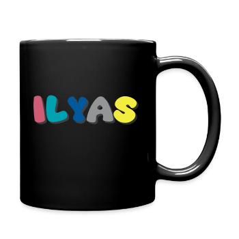 Name - Ilyas - Full Colour Mug - black - Right