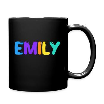 Name - Emily - Full Colour Mug - black - Right