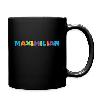 Name - Maximilian - Tasse einfarbig - Schwarz - Rechts