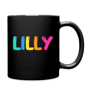 Name - Lilly - Full Colour Mug - black - Right