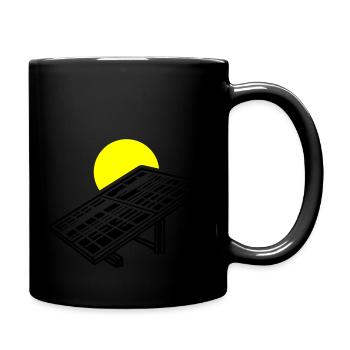 Panneaux d’énergie solaire - Mug uni - noir - Droite