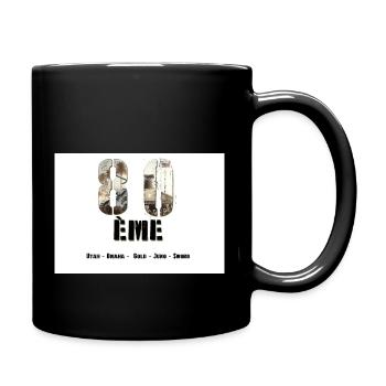 80 eme plages - Mug uni - noir - Droite