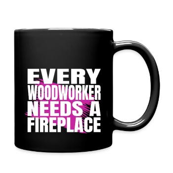 arboriculture cool logging lumberjackwoodworking - Tasse einfarbig - Schwarz - Rechts