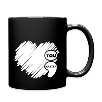 Mental Health Awareness Vintage Groovy Mental - Full Colour Mug - black - Right