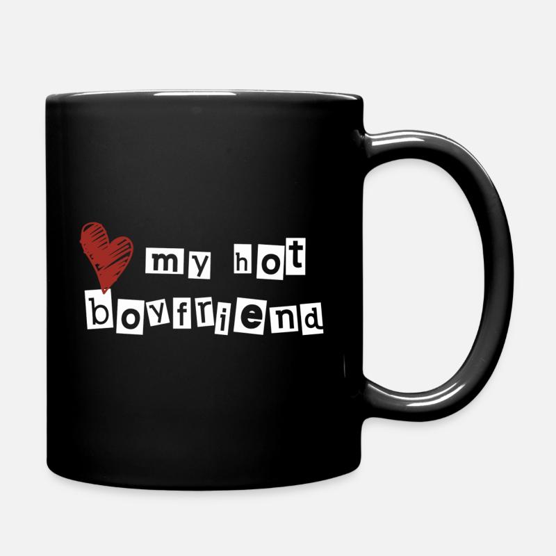 J’adore mon petit ami chaud - Mug uni - noir