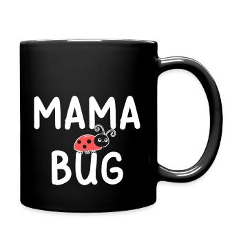 Mama Bug Ladybug Mom Funny - Full Colour Mug - black - Right