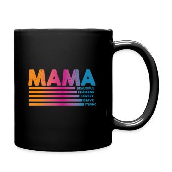 Maman Vintage - Mug uni - noir - Droite