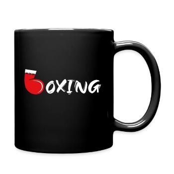 Boxing - Tasse einfarbig - Schwarz - Rechts
