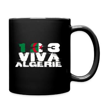 Un Deux Trois Vive l'Algérie - Mug uni - noir - Droite