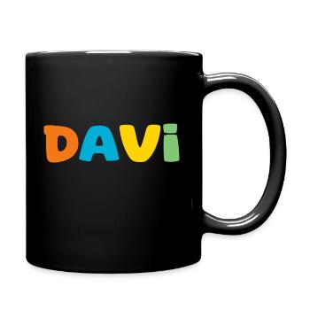 Name - Davi - Full Colour Mug - black - Right