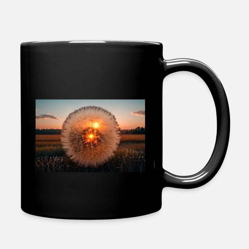 Pusteblume - Tasse einfarbig - Schwarz