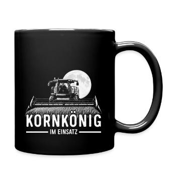 Kornkönig Agriculture Combine Harvester T-Shirt - Full Colour Mug - black - Right