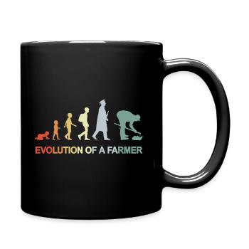 Le développement de l’enfant à l’agriculteur - Mug uni - noir - Droite