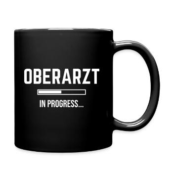 Oberarzt In Progress - Tasse einfarbig - Schwarz - Rechts