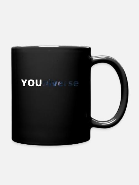 YOUniverse hell - Tasse einfarbig - Schwarz
