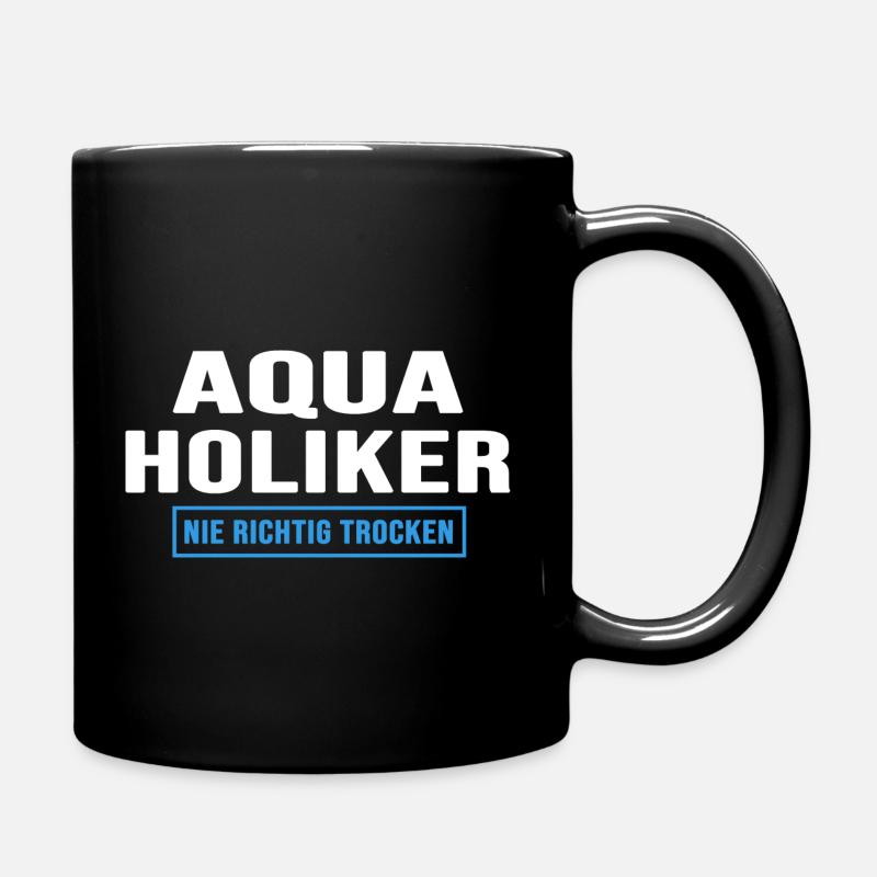 Aquarium Aquarianer wasserwechsel - Tasse einfarbig - Schwarz