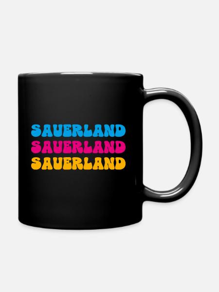 Sauerland - Tasse einfarbig - Schwarz