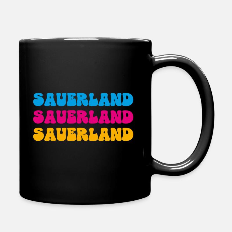 Sauerland - Tasse einfarbig - Schwarz