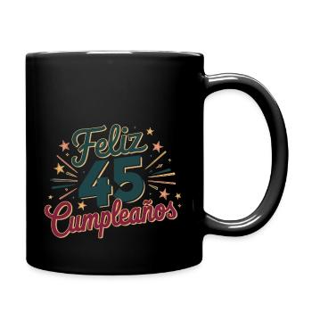 ¡Feliz 45 Cumpleaños! - Mug uni - noir - Droite
