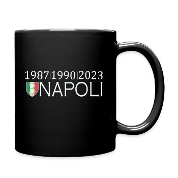 Neapel, Napoli - Tasse einfarbig - Schwarz - Rechts