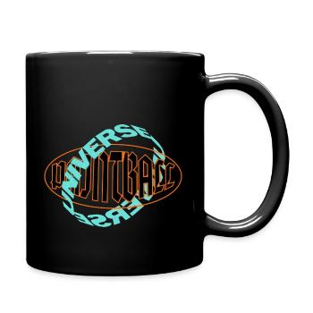 paintball universe logo - Full Colour Mug - black - Right