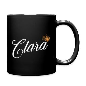 Clara Custom Name for Women Kids Toddlers - Clara - Full Colour Mug - black - Right