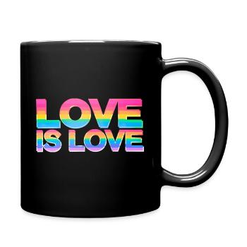 Love Is Love Mois de la Gay Pride LGBT CSD LGBTQ+ - Mug uni - noir - Droite