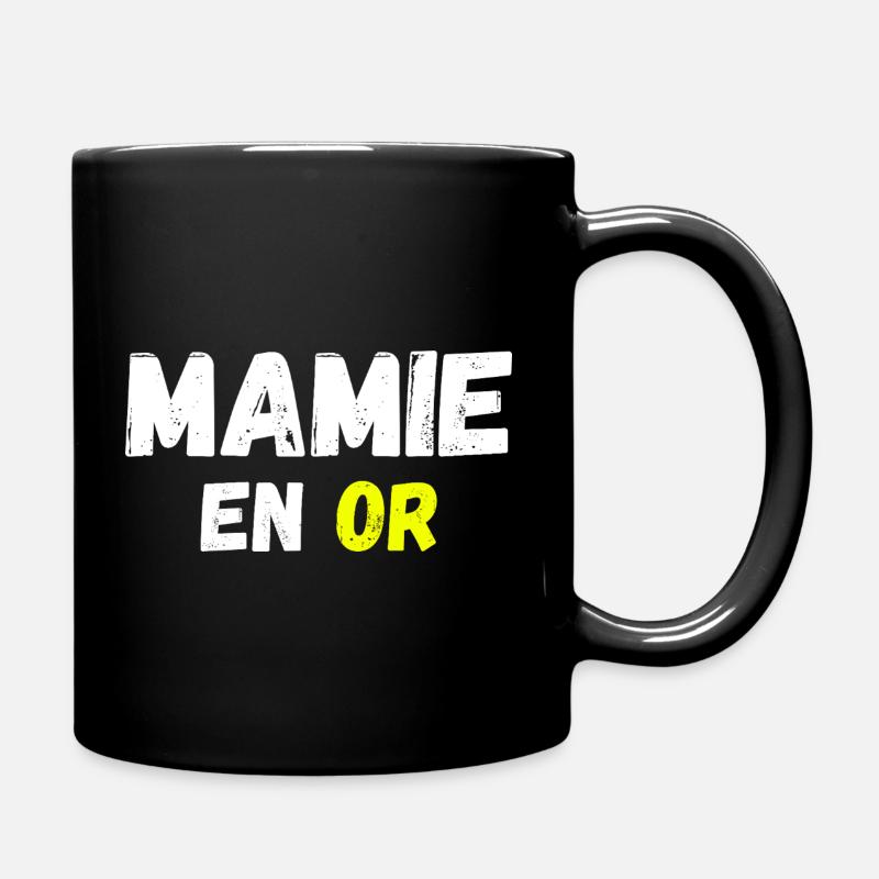 mamie en or - Mug uni - noir