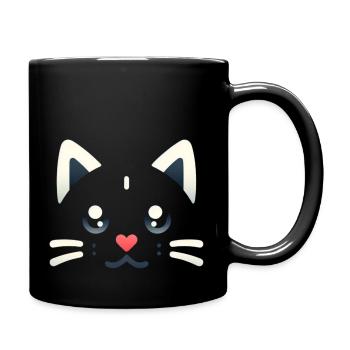 Chatons Kawaii, Animaux de compagnie - Mug uni - noir - Droite