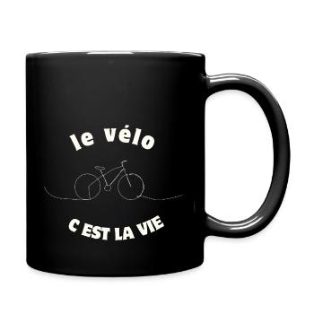 Cycling is life,Cycling,Cyclist,Cycling - Full Colour Mug - black - Right