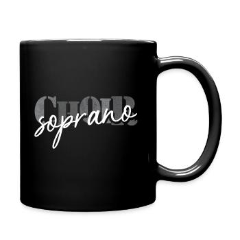 Choir Soprano singer - Full Colour Mug - black - Right