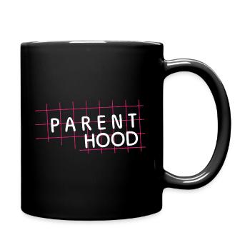 Parent Hood – Elternleben im Fokus - Tasse einfarbig - Schwarz - Rechts