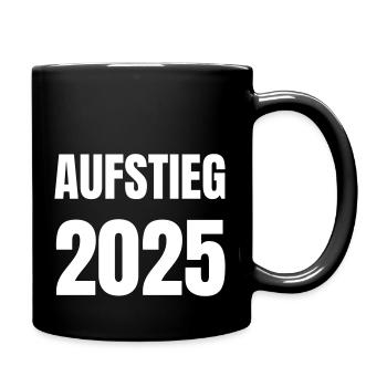 Aufstieg 2025 - Tasse einfarbig - Schwarz - Rechts