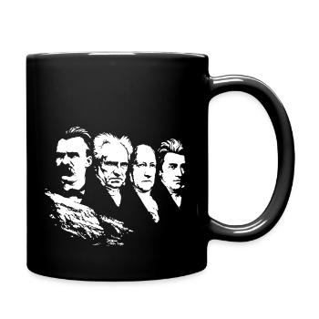 Four great modern philosophers - Full Colour Mug - black - Right