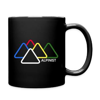 Alpiniste Alpiniste Commerce Escalade Bergfex Montagnes - Mug uni - noir - Droite