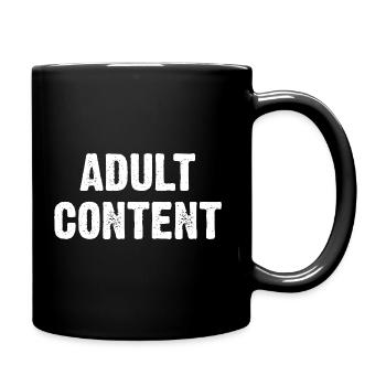 Adult Content - Full Colour Mug - black - Right