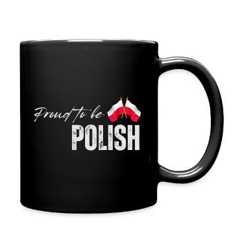 Fierté polonaise, j’adore la Pologne - Mug uni - noir - Droite