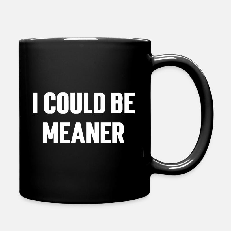 Motivating Typography in Minimalist Style - Full Colour Mug - black