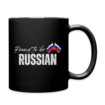 Russian pride, made in Russia - Full Colour Mug - black - Right