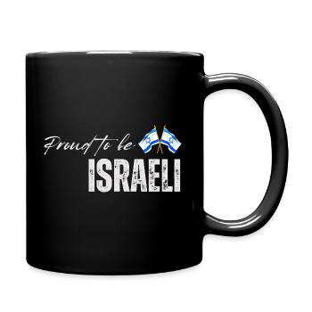 Fierté israélienne, j’aime Israël - Mug uni - noir - Droite