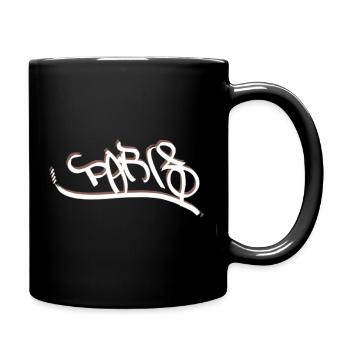 Design parisien de style graffiti - Mug uni - noir - Droite