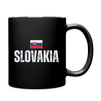 Slovak flag, Slovak patriot - Full Colour Mug - black - Right