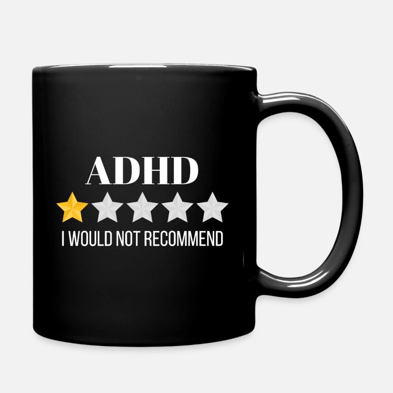 Innovatives Grafikdesign für ADHS-Bewusstsein - Tasse einfarbig - Schwarz