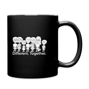 Diversity and cohesion - Full Colour Mug - black - Right