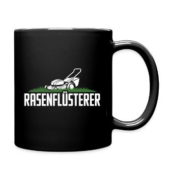 Rasenflüsterer Garten Rasenmäher Rasenflüsterer - Tasse einfarbig - Schwarz - Rechts