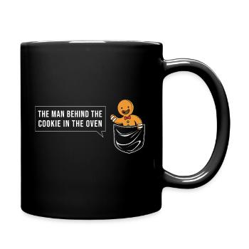 Werdender Papa werdende Väter - Tasse einfarbig - Schwarz - Rechts