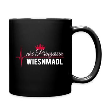 Nix Prinzessin - Wiesnmadl - Gift - Full Colour Mug - black - Right