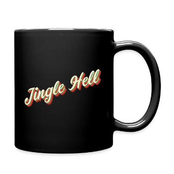 Jingle Hell Christmas Design - Tasse einfarbig - Schwarz - Rechts