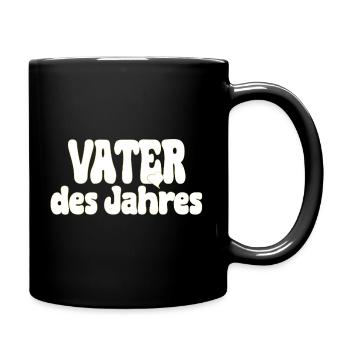 Vater des Jahres Award Design - Tasse einfarbig - Schwarz - Rechts